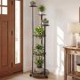 Flower stand, 6 tiers, Brown, 45 × 146.5 × 43 cm