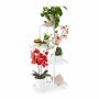 Lillealus „Relaxdays“ 10036801_49, 4-astmeline, Valge, 44 × 81 × 24,5 cm