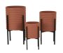 Lillealuste komplekt Mauro Ferretti Milly, 3 tk, Ø 36 × 56,5 cm, Ø 30 × 48,5 cm, Ø 24 × 37,5 cm