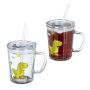 Joogiklaaside komplekt Relaxdays, 2 tk, 12,5 × 12 × 9,5 cm