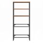 Joogikastide riiul SONGMICS, 2 tasandit, 4 kastile, pruun-must, 36,4 × 180 × 70,4 cm