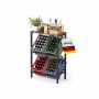 Joogikastide riiul SONGMICS, 2 tasandit, 6 kastile, 40 × 117,3 × 70,4 cm