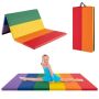 Gymnastics mat, 3-piece, Multicolored, 180 × 120 × 4 cm