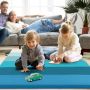 Gymnastics mat, 3 parts, Blue, 180 × 120 × 4 cm