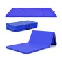 Gymnastics mat, 4-piece, 2 handles, Blue, 240 × 120 × 5 cm