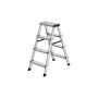 Ladder 78x42x81.5cm., silver/black