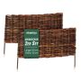 Pajupiire peenardele Relaxdays 10053434_9114, 2 tk, Pruun, 60 × 30 cm