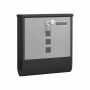 Mailbox with newspaper compartment and house number holder