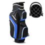 Golf Bag, 14 Compartments, Blue/Multicolor