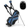 Golf Stand Bag, 6-way, 7 Pockets, Blue