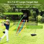 Golf practice net, with target pattern, 308 × 94 × 225 cm