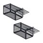Eluslõksud hiirtele Relaxdays, 2 tk, Mustad, 24 × 12 × 11,5 cm