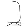 Hammock stand, 360° rotatable, Black, 106 × 197 × 105 cm