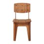 Dining chair 44.5x61x86cm., light brown