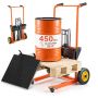 Hüdrauliline materjalitõstuk VEVOR SCDDC1000, 205 kg, oranž/must, 92 × 126 × 73,5 cm