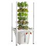Hüdropoonikatorn VEVOR VV2-6C-EU, 6 astet, 30 kapslit, Valge, 35 × 87 × 35 cm