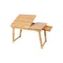 Height Adjustable Bamboo Laptop Desk