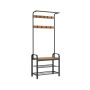 Clothes rack with bench HSR040B41