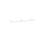 Wall-mounted clothes rack 30x170x7cm., white