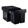 Sisseehitatav prügikast Relaxdays 10031541.0, 4 × 8 l, 34,3 × 35,1 × 48 cm