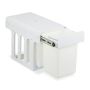 Paigaldatav prügikast Relaxdays 10050785_1717, 2 ämbrit, 2 × 8 l, Valge, 25 × 35,5 × 47 cm