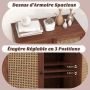 Sideboard, 2 doors with adjustable shelves, Brown, 80 × 80 × 40 cm