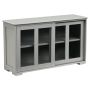 Sideboard-buffet, 2 sliding doors, Gray, 107 × 64 × 33 cm