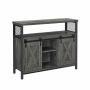 VASAGLE sideboard, 2 sliding doors, 100 × 80 × 33 cm