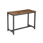 Bar table 120 x 60 x 90 cm., brown