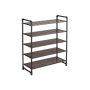 Industrial design shoe rack, 5 shelves