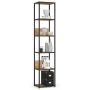 Индустриальный стеллаж LOFT, 6 полок, чёрный, 40 × 192 × 32 см