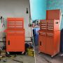 Tool Cabinet, 5 Drawers, Orange, 23 × 11 × 40.5 in