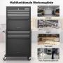 Tool cabinet, 6 drawers, 61.5 × 132 × 33 cm