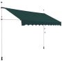 Retractable awning 300 cm, adjustable height, green