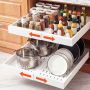 Выдвижной органайзер для шкафа VEVOR YS2512152C5, 2 шт, Белый, 52 × 30,2 × 6,5 см