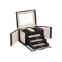 Jewelry box with drawers JBC159B01, black