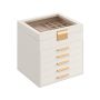Jewelry box 20.3x23.1x22.8cm., various colors