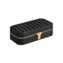 Jewelry box 10.5x20.5x6cm., black/gold color