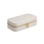 Jewelry box 10.5x20.5x6cm., white/gold color