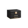 Jewelry box 21.5x24x15.8cm., black/gold color