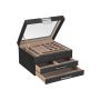 Jewelry box with mirror JBC239BK, black