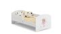 Children's bed Luk with mattress and barrier protection 144 cm x 77 cm x 56 cm, princess with wings