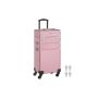 Cosmetic case 34x24x70.5cm., pink/black