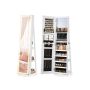 Cosmetic mirror 55x55x159cm., white