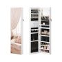 Cosmetic mirror 10x36.5x140cm., white/black