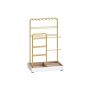 Jewelry stand 11.5x19.6x30.8cm., gold/cream/white color