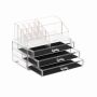 Makeup organizer transparent