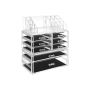 Cosmetic organizer, transparent