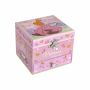 Music box for children with ballerina, pink