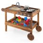 Moving children's kitchen, 4 imitation stoves, 78.7 × 41.9 × 69.9 cm